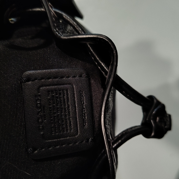 Coach Dempsey Snowflake Mini Bucket Bag - Picture 8 of 11